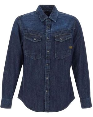 G-Star Dakota Chest-Pocket Denim Shirt - Blue