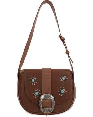 HTC Joan Shoulder Bag - Brown