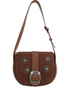 HTC Joan Shoulder Bag - Brown