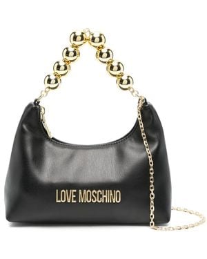 Love Moschino Logo-Lettering Tote Bag - Gray