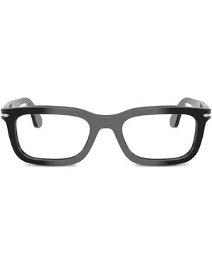 Persol Brille Mit Eckigem Gestell - Weiß