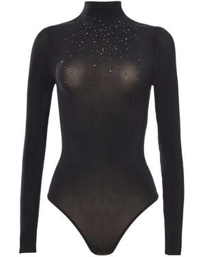 Wolford Body Stardust Con Detalles De Cristal - Negro