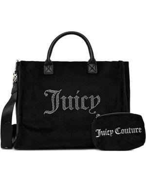 Juicy Couture ロゴ ハンドバッグ - ブラック