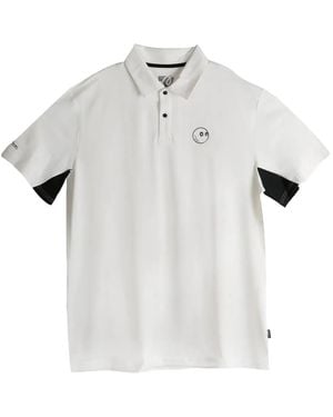 Tシャツ・カットソー Malbon Golf Striped Polo T-shirt CREAM MAN M5221PTS82CRM MALBON ♥ [MAN] Striped Polo T-Shirt/追跡付