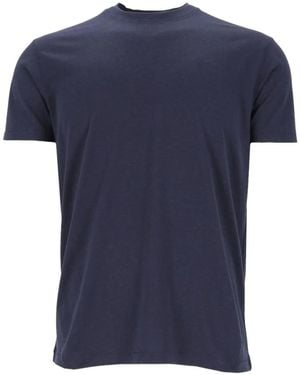 Tom Ford Logo-Embroidered T-Shirt - Blue