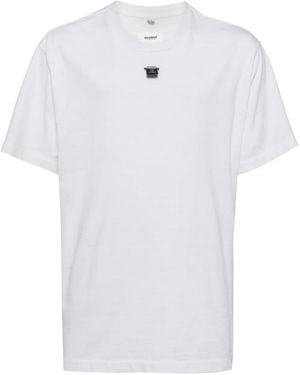 Doublet Sd Card-Appliqué Cotton T-Shirt - White