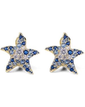Eshvi Starfish Earrings - Blue