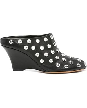 KHAITE Mules Apollo 75 Mm - Noir