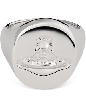 Vivienne Westwood Orb-Detail Ring - Grey