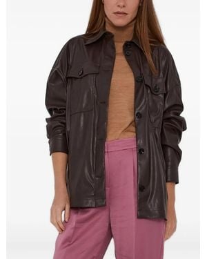 DRYKORN Flap-Pocket Buttoned Shirt - Brown
