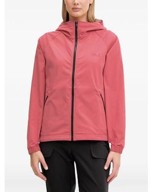 Jack Wolfskin Chaqueta Mahani Liviana Con Capucha - Rojo