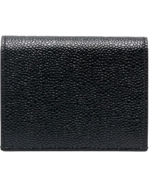 Thom Browne Grain Leather Cardholder - Black