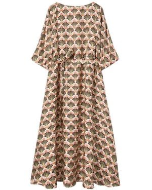 La DoubleJ Muumuu Dress Round Neck - White