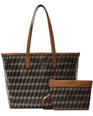 AU DEPART No.47 Tote Bag Mit Geometrischem Print - Schwarz