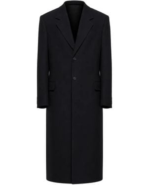 The Row Buttoned Coat - Black