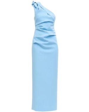 Acler Bracora One-Shoulder Maxi Dress - Blue