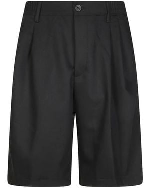 Woc Lusaka Shorts Mit Falten - Schwarz