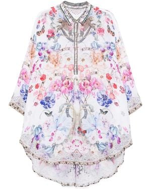 CAMILLA Robe Courte Monserrate Magic - Blanc