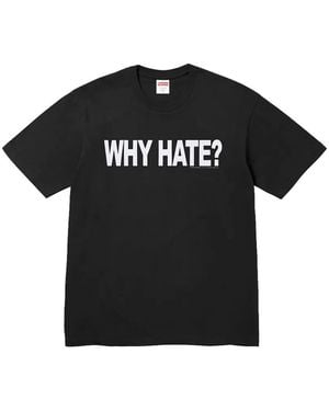 Supreme Based T-Shirt Mit Slogan-Print - Schwarz
