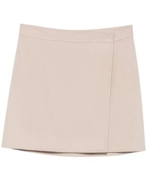 Semicouture Minifalda Con Dobladillo Recto - Neutro