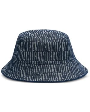 Amiri Jacquard-Logo Bucket Hat - Blue