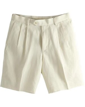 AURALEE Pleated Chino Shorts - White