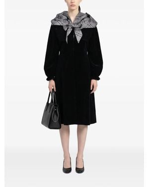 Maison Margiela Puff-Sleeve Cotton Coat - Black
