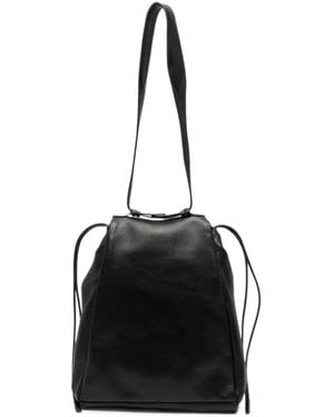 Litkovskaya Oversized Leather Shoulder Bag - Black