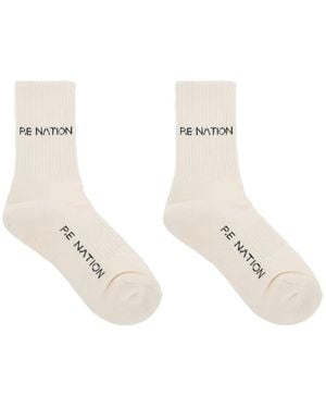 P.E Nation Signature Sokken - Wit