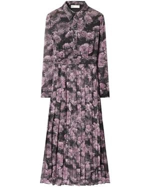 Tory Burch Dress With Pleated Hem - Multicolor