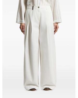 Peserico Pleated Pants - White