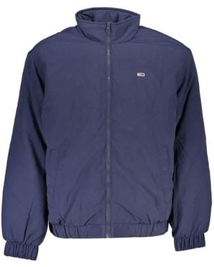 Tommy Hilfiger Logo-Patch Lightweight Bomber Jacket - Blue