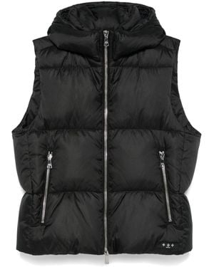 Tatras Padded Hooded Goose Down Gilet - Black