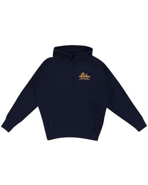 Aimé Leon Dore Unisphere Logo-Print Hoodie - Blue