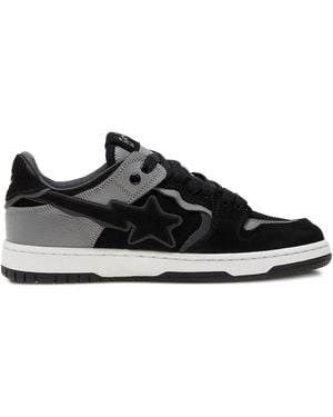 A Bathing Ape Star-Patch Trainers - Black