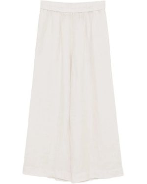 James Perse Linen Wide-Leg Trousers - White