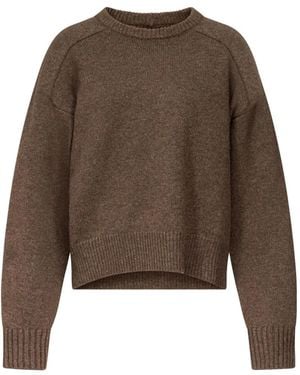Loulou de Saison Breha Pullover Mit Rundem Ausschnitt - Braun
