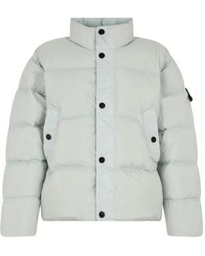 Stone Island Compass-Badge Quilted Jacket - Gray