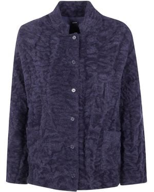 Apuntob Buttoned Jacket - Blue