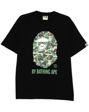 A Bathing Ape Graphic-Printed T-Shirt - Black