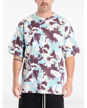 A Bathing Ape Logo-Ptch T-Shirt - White