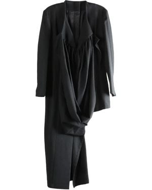 Yohji Yamamoto Draped Jacket - Black
