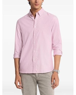 Michael Kors Striped Oxford Shirt - Pink