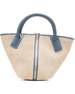 Alexander Smith Small Lauren Braided-Handle Tote Bag - Blue