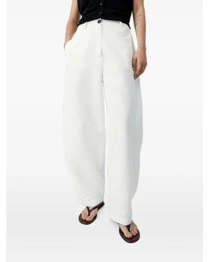 Cordera Curved Pants - White