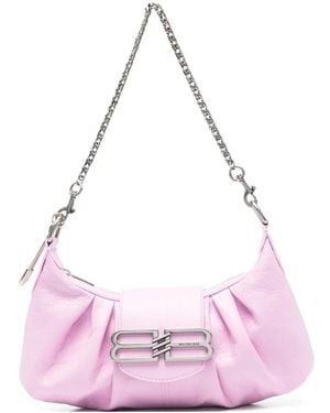 Balenciaga Pamela Logo-Plaque Shoulder Bag - Pink