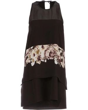 Sharon Wauchob Flared Floral Detail Dress - Schwarz