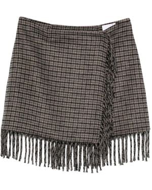 P.A.R.O.S.H. P. A.R. O. H. Skirt Double Fantasy - Black