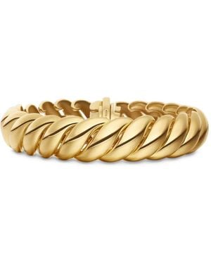 David Yurman 18Kt Sculpted Cable Bracelet (14Mm) - Metallic