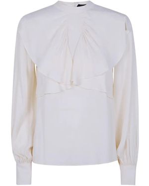 Twinset Ruffled Long-Sleeve Blouse - White